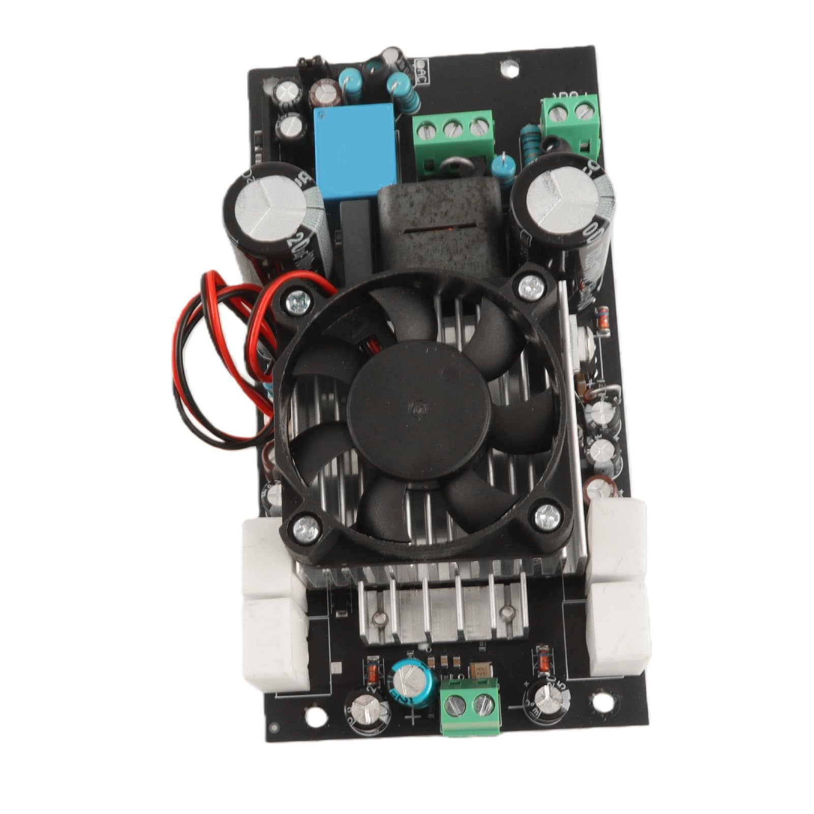 PUSOKEI Płyta Cyfrowego Wzmacniacza Mocy HiFi |Płytka Wzmacniacza Klasy D o Mocy 1000 W IRS2092S z Wentylatorem Chłodzącym do Głośnika Pełnozakresowego