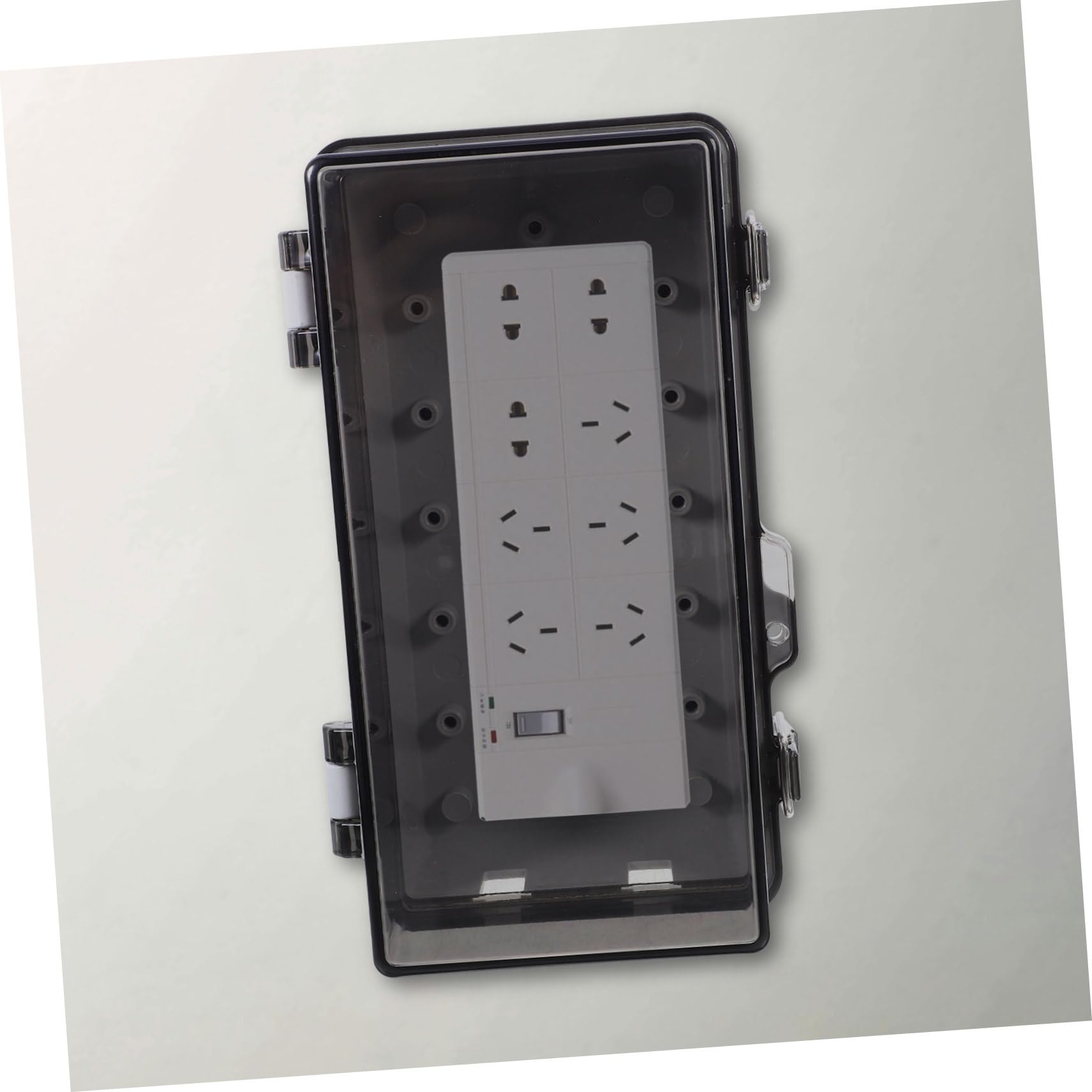 Holibanna Caja de Conexiones para Exterior, Caja Eléctrica de PC Resistente Intemperie, Diseño Transparente, Instalación Fácil para Montaje al Aire Libre