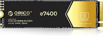 ORICO 4TB NVMe SSD PCIe 4.0- Up to 7200MB/s, M.2 SSD 2280 PCIe 4.0X4 Internal Solid State Drive SSD, Fast Heat Dissipation, Compatible with macOS Wind...