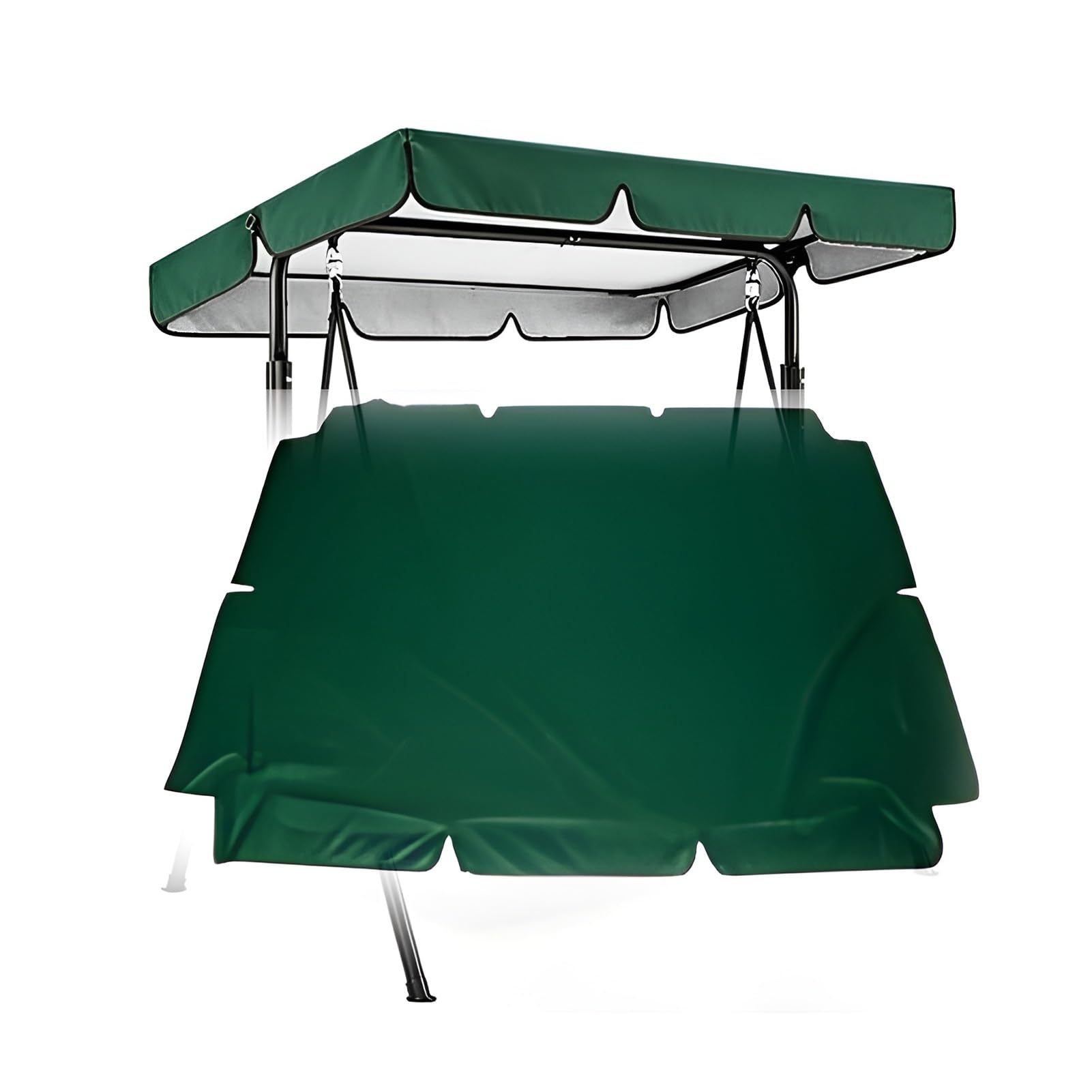Toit de Rechange pour Balancelle de Jardin, Toile de Balancelle 2 ou 3 Places, Imperméable Protection UV Housse de Rechange Toit de Balançoire(249x185x18cm/98x73in)