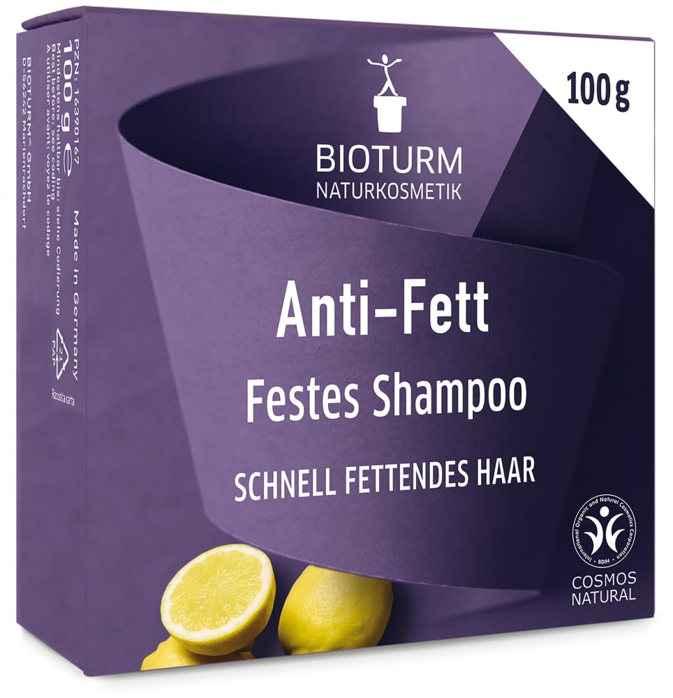 BIOTURM Festes Shampoo Anti-Fett 18 x 100 g
