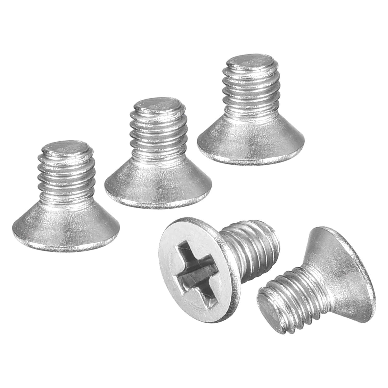 DTGN M3-0.5x4 Flat Head Machine Screws - 250PCS - Good for Electronics and Machinery - 304 Stainless Steel Phillips Countersunk Micro Metric Machine Screw Bolts- Silver — image 1
