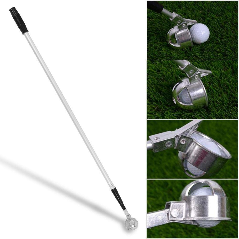 Recogedor de Bolas portátil, recuperador de Recogida de Bolas Flexible y Duradero, Ligero para los Amantes de la Pelota de práctica(Five Sections)