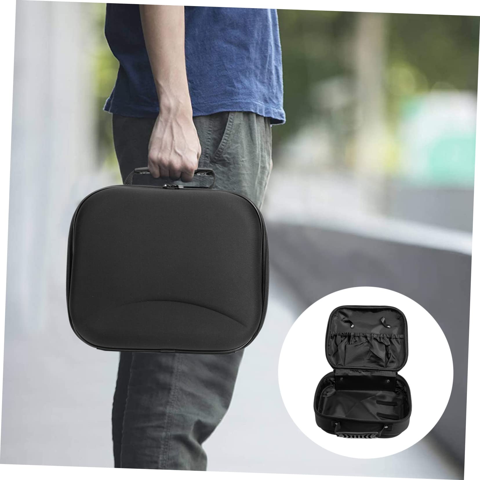 Borsa Portautensili per Parrucchiere in Eva Nera, Portatile