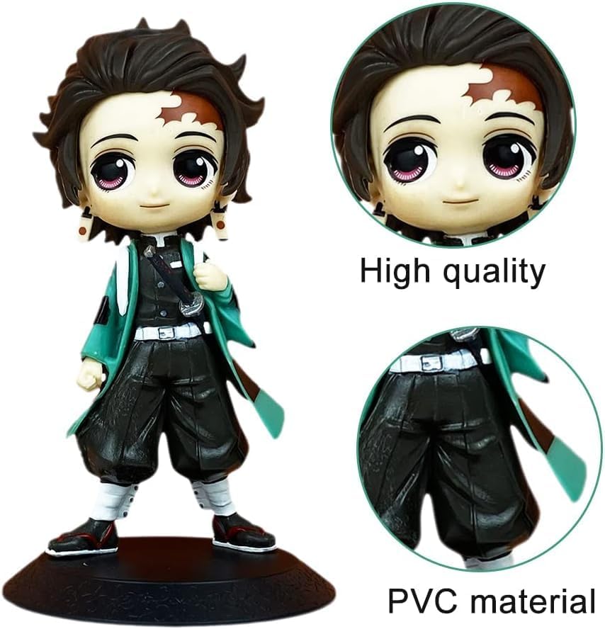 Image of Action Figure- Miniature Toy Figure Special Edition for Car Dashboard, Decoration, Cake, Office Desk & Study Table (Tanjiro)