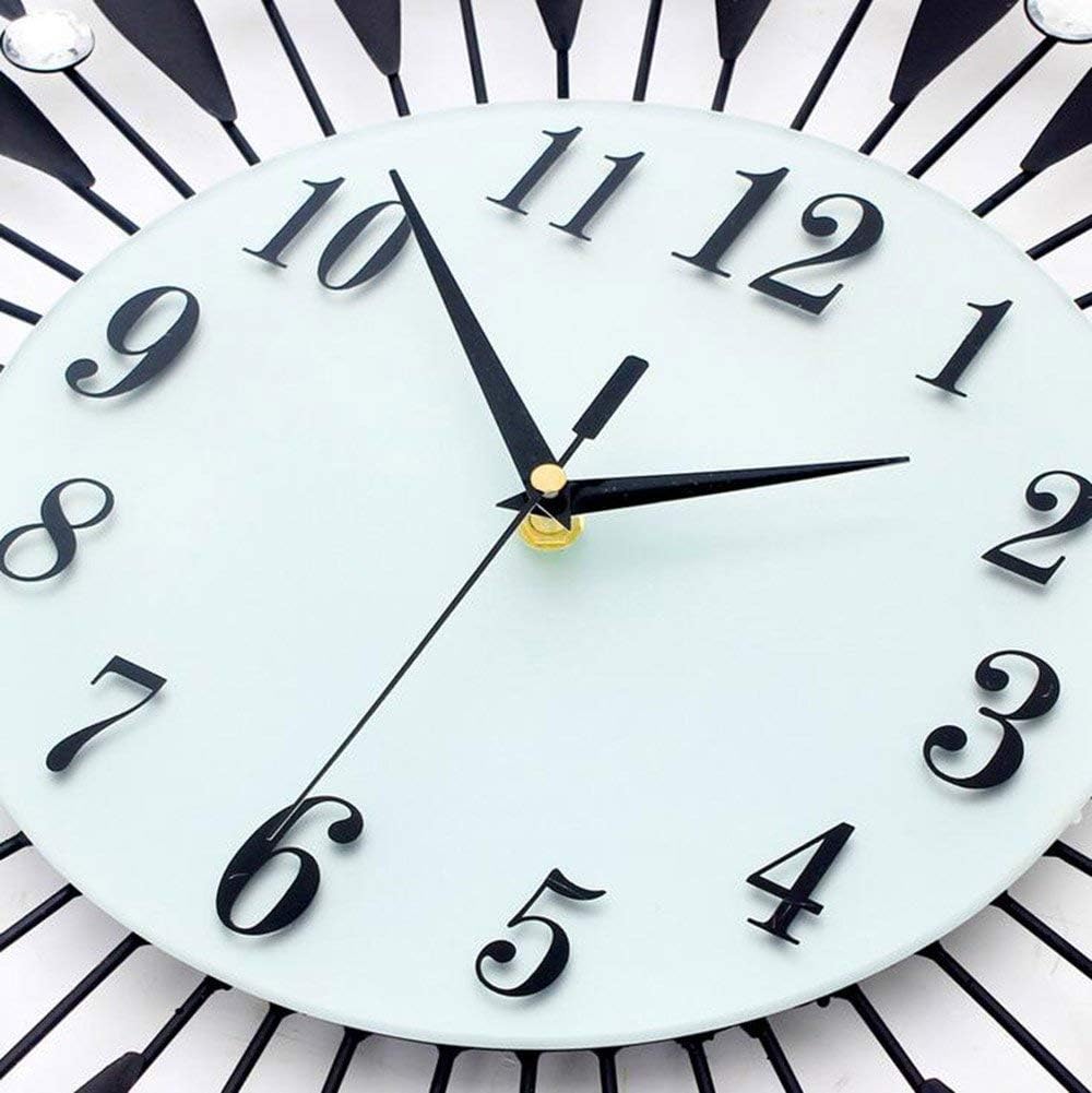 13周年記念イベントが 壁掛け時計 パーソナリティ ミュート ラージ メタル シェル ガラス ミラー 文字盤素材 スイープ秒ムーブメント 単三炭素電池 別売り リビングルーム ベッドルーム Color Gold Size 60cm Applepress Ca