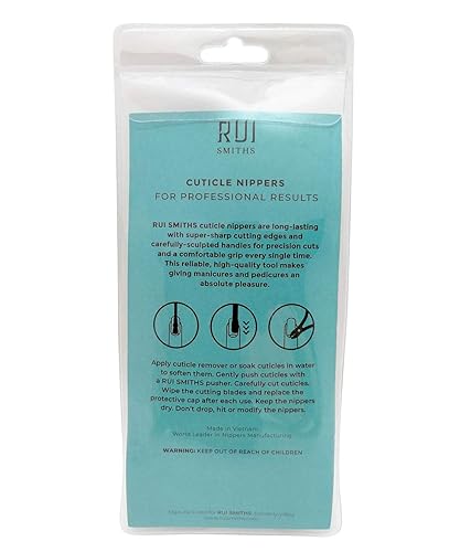 Miniatura 8 de Rui Smiths Pinzas profesionales para cutículas, acero al carbono chapado en oro, mango francés, doble resorte, mandíbula de 0.236in (mandíbula