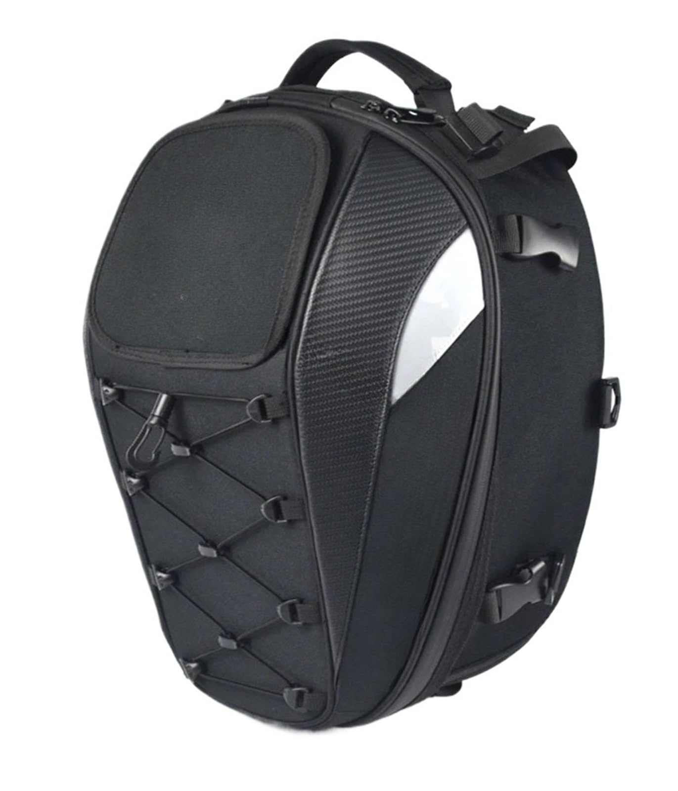 Bolsa sillín Trasera Motocicleta Bolsas para Asiento De Motocicleta, Bolsa Trasera para Trasero, Mochila, Almacenamiento Equipaje, Viaje, Traseras(MC-0102-Red)
