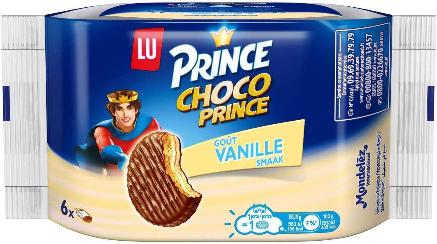 LU Cookies | Choco Cookies with Chocolate and Vanilla | LU Biscuits | LU Prince Cookies | 6 Ounce Total
