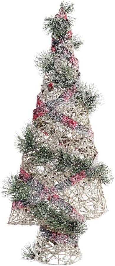 Arbol LED Ratan 40 x 15 x 60 3AA Nevado Natural AlexandreHouse