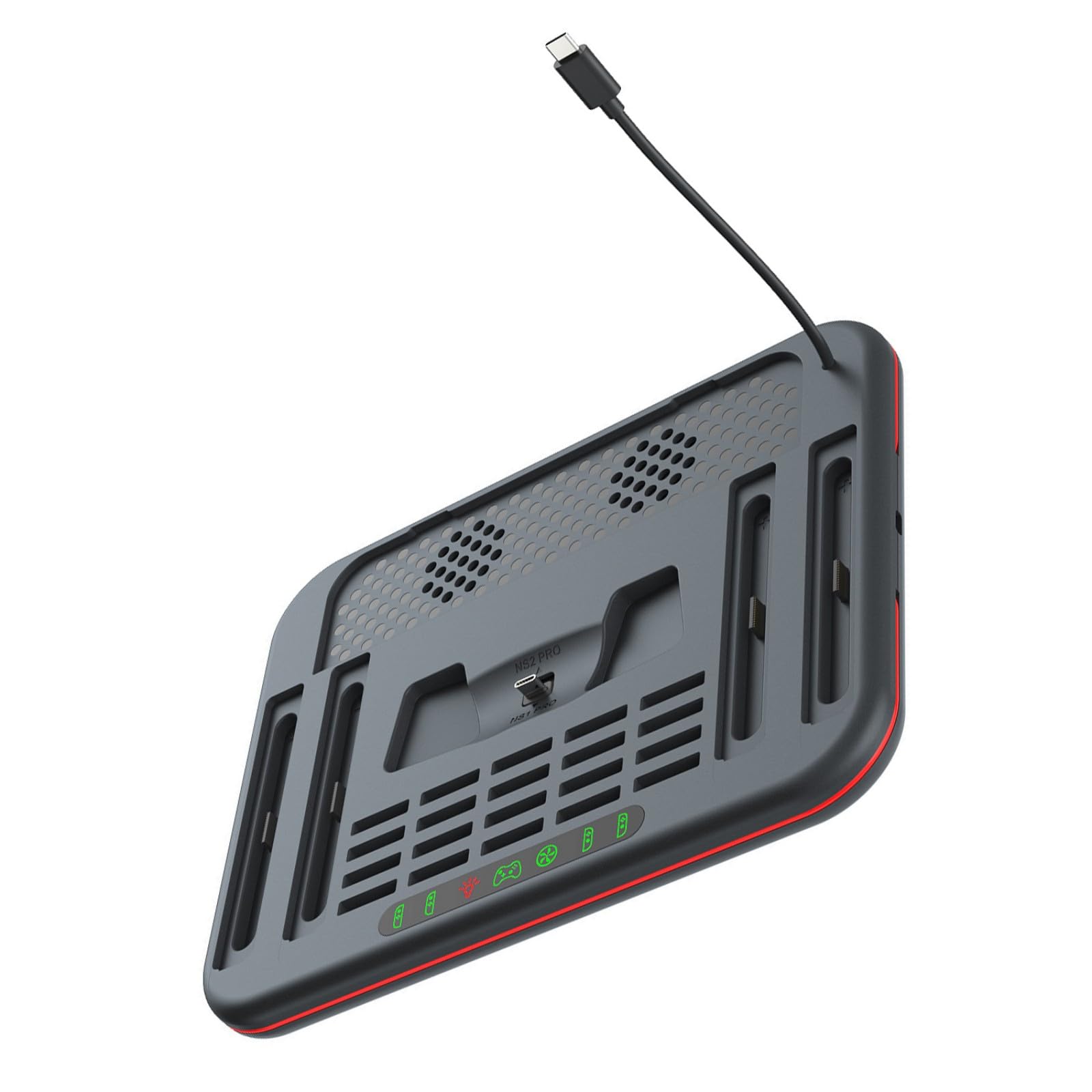 Muelle de disipación de calor para Switch 2 con refrigeración eficiente y carga 7