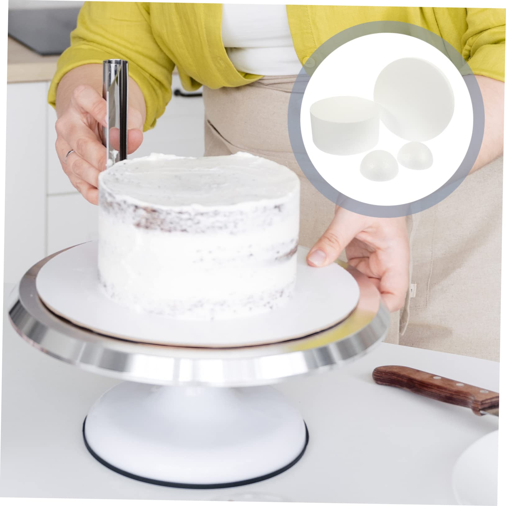 Lurrose 4pezzi Modello di Decorazione per Torte Utile Strumento Fai Te per Praticare La Decorazione di Torte Leggero