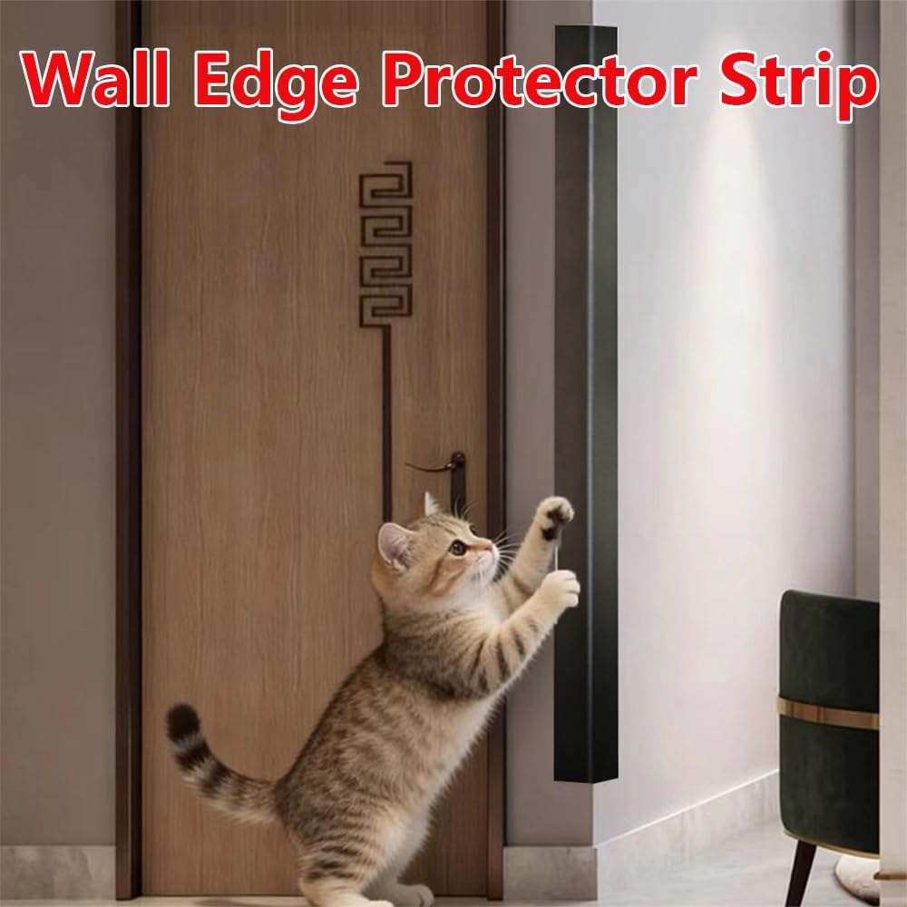Protector de esquina pared aluminio Protectores moldura en L Tira protectora borde metal autoadhesiva 39 "para zócalo ventana puerta(Brushed Silver,W 4 CM (1 3/5inch))