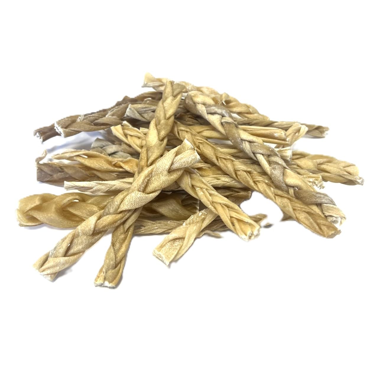 Braided Lamb Skin Pieces (Great for Smaller Dogs) 100g 100% Lamb 100% Natural Dog Chews Treats Hypo-Allergenic Grain Free CLD