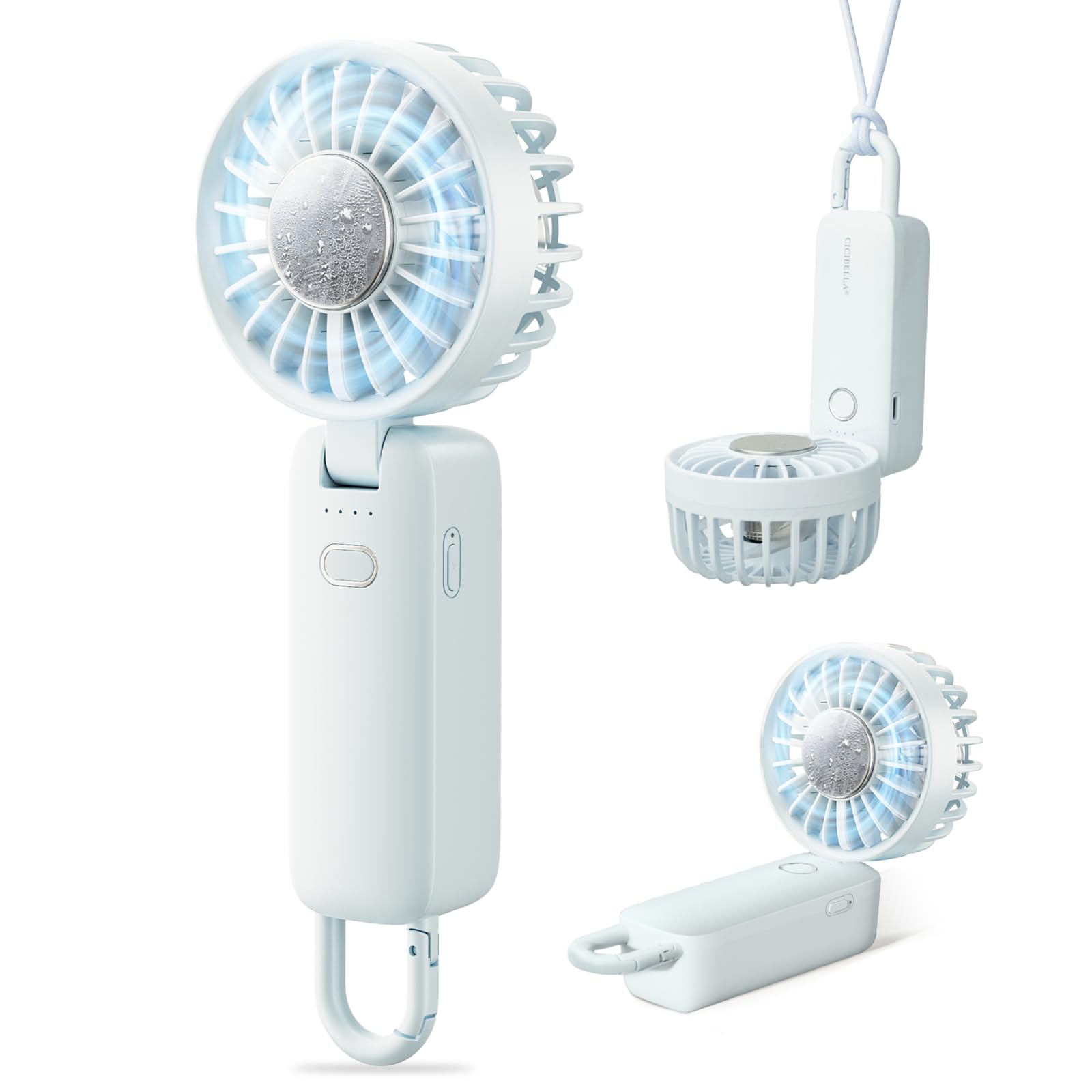 Amazon | CICIBELLA ハンディファン 冷却プレート【3WAY仕様・-25℃瞬間 