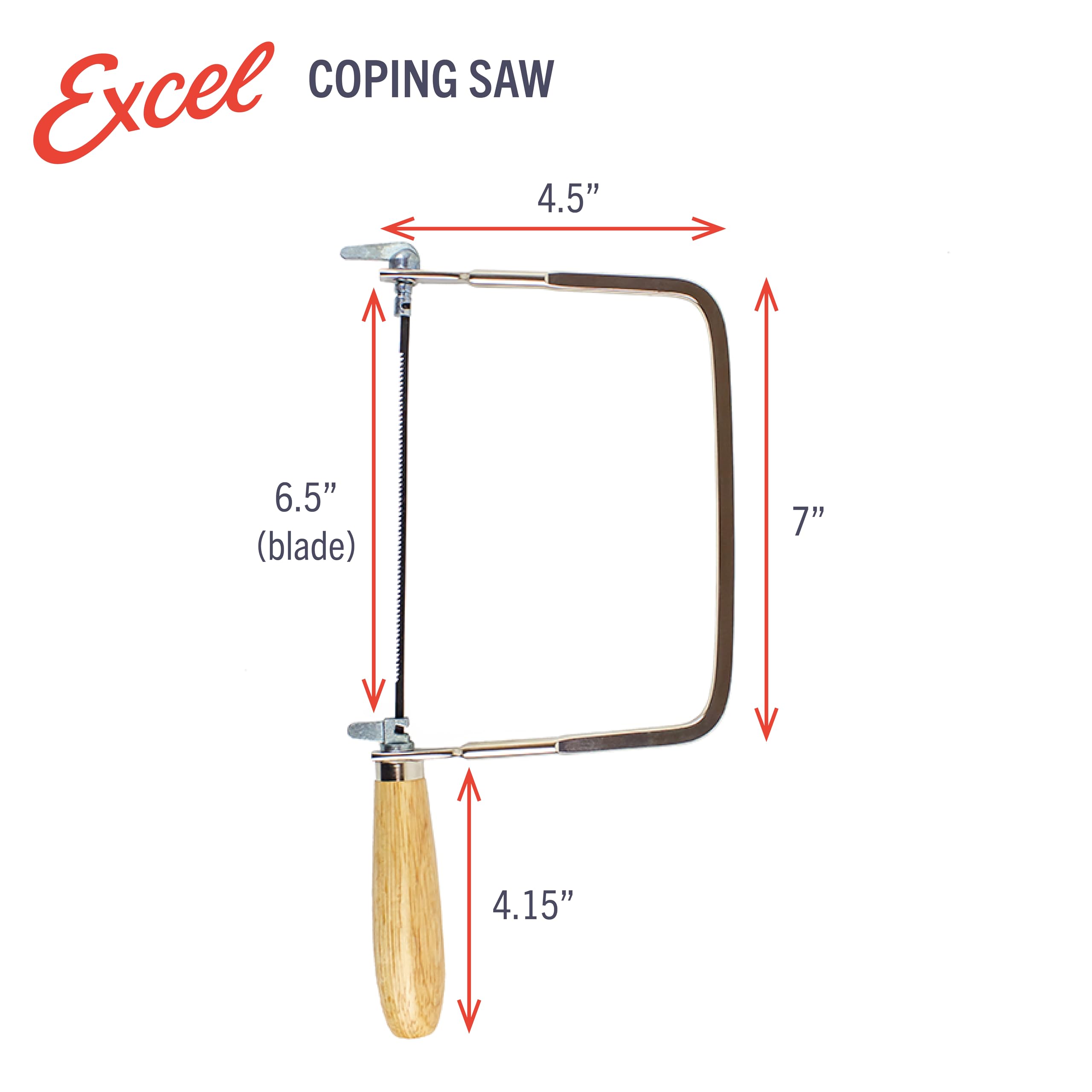 Excel, set di seghe per modellismo con kit di attrezzi per limatura