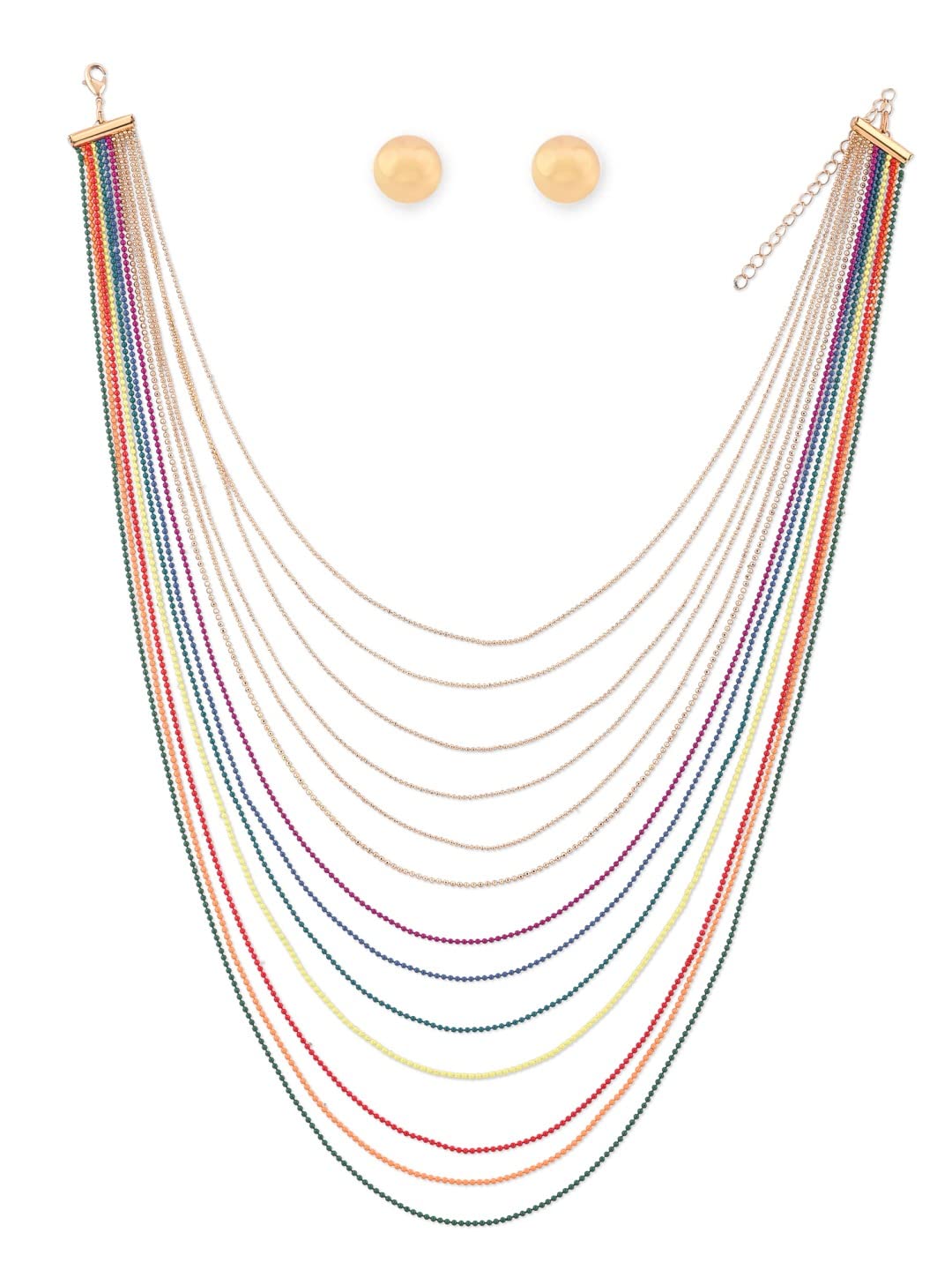 See full amazon price history chart for ZAVERI PEARLS Gold Tone Multicolor & Multi Layered Classy Contemporary Chain For Women-ZPFK15013 ZAVERI PEARLS Gold Tone Multicolor & Multi Layered Classy Contemporary Chain For Women-ZPFK15013 (B0BG85VKH2) Amazon Price History, Amazon Price Tracker