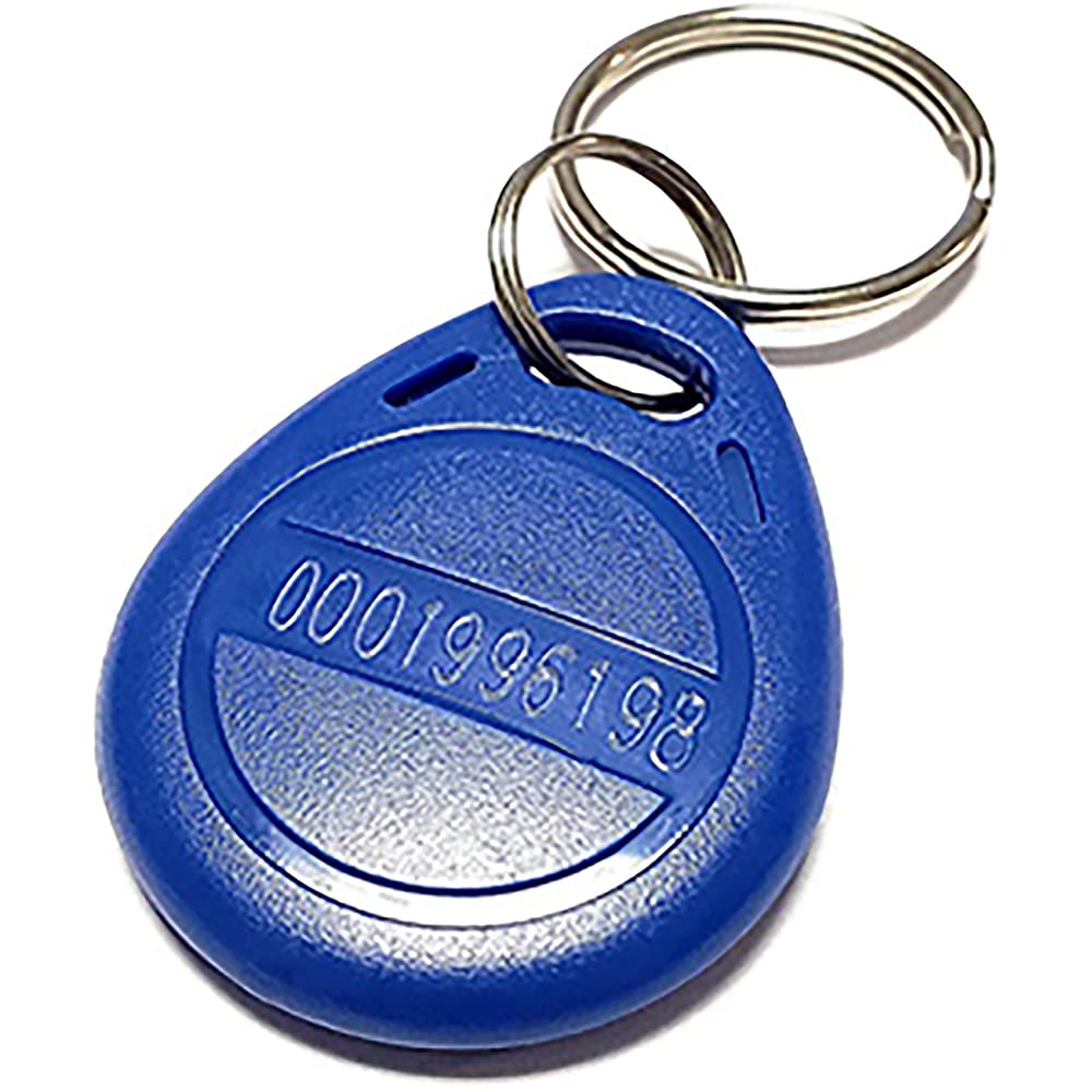 HERNAS 100pcs 125KHz RFID Key Fob Tarjeta de Control de Acceso ABS EM4100 Llavero ISO14443A Solo Lectura