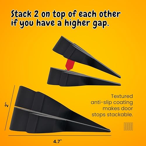 Miniatura 5 de Paquete de 2 topes decorativos para la parte inferior de la puerta  Lindo tope de puerta  Topes de puerta negros para la parte inferior de la puerta