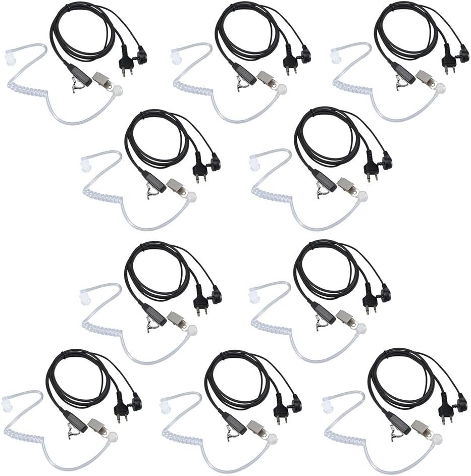 Walkie Talkie Earpiece for Midland with Mic Security Headsets for GXT1000VP4 LXT600VP3 GXT1050VP4 GXT1000XB (10 Pack)