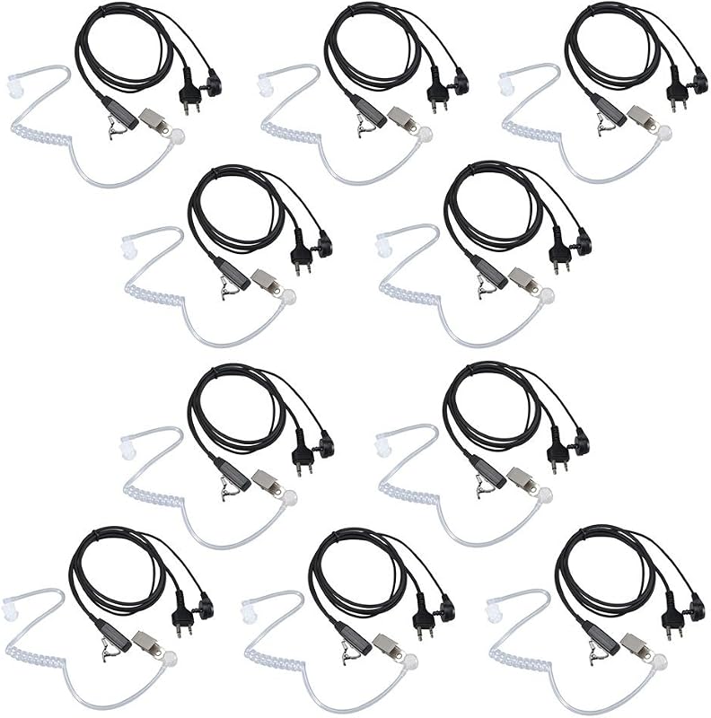 Auricular Walkie Talkie para Midland con micrófono de seguridad para GXT1000VP4 LXT600VP3 GXT1050VP4 GXT1000XB (paquete de 10)