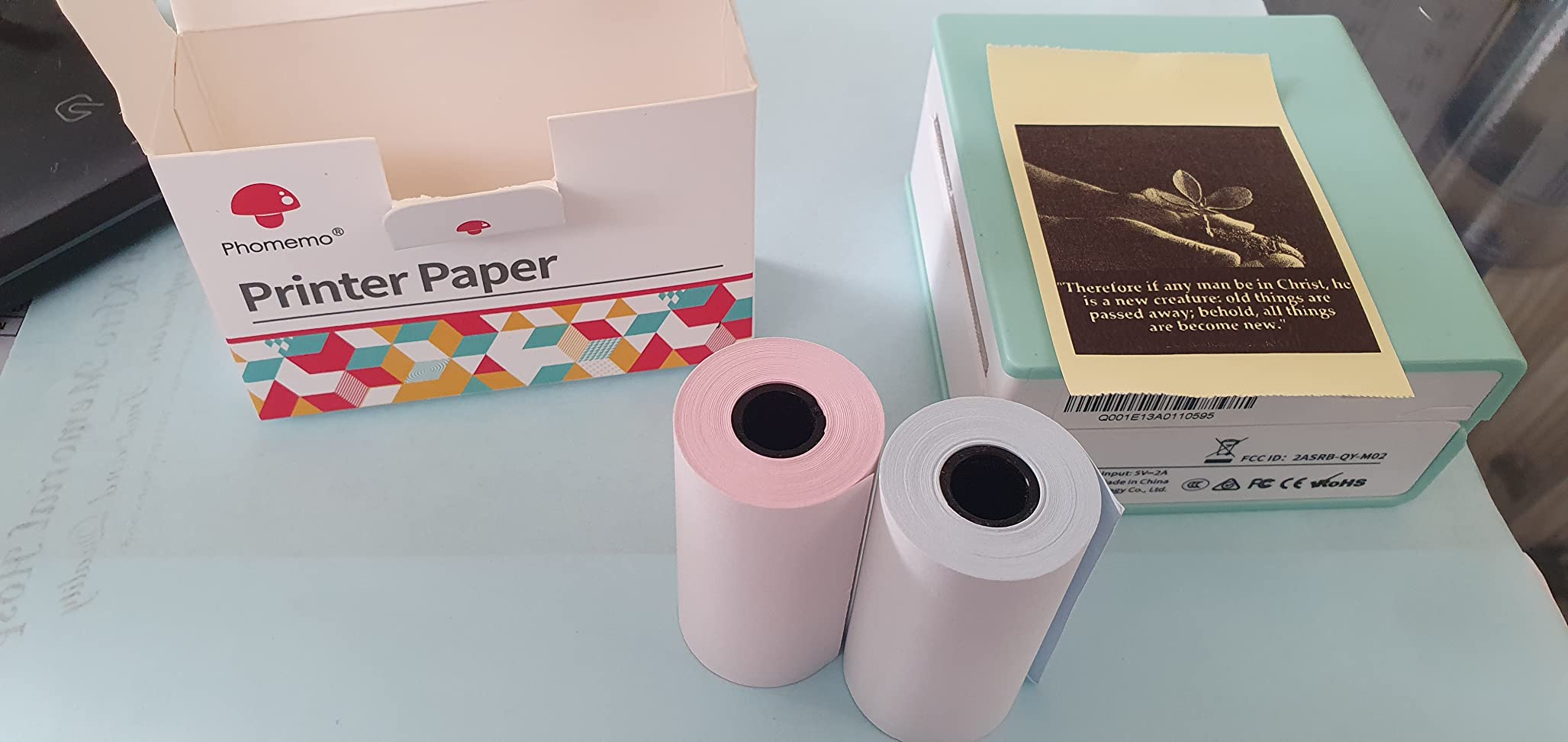 Phomemo 53mm White Non-Adhesive 10-Year-Lasting Thermal Paper
