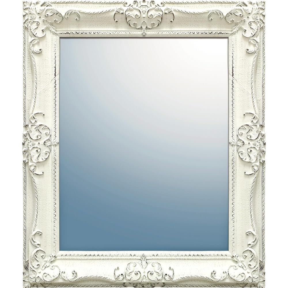 横長のイギリスアンティークミラー（壁掛け鏡） イギリスアンティーク家具