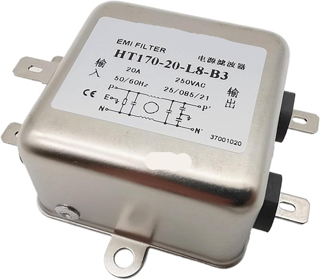 Power Filter HT170-20-L8-B3 20A electromagnetic Anti-Interference