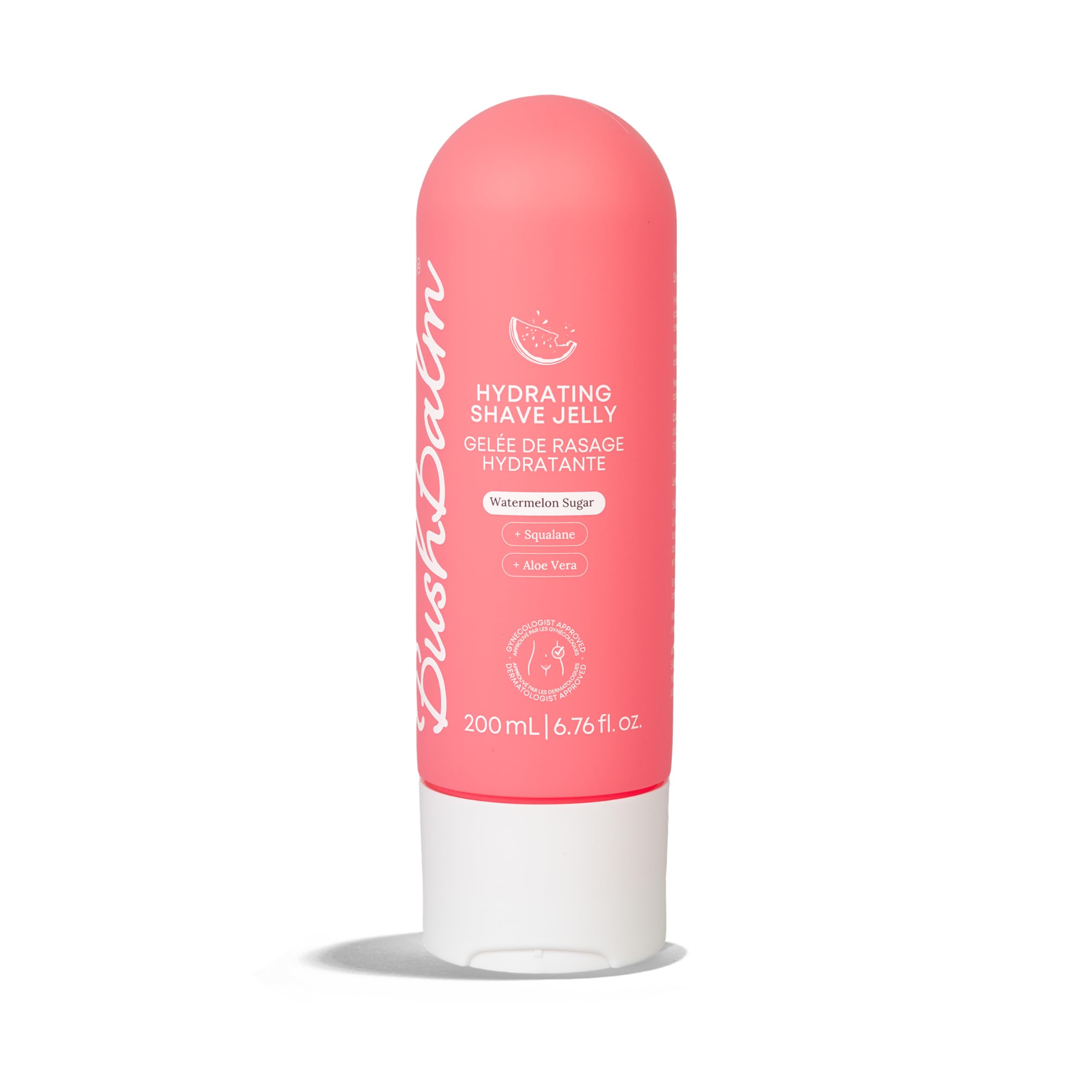 Bushbalm Hydrating Shave Jelly - Watermelon Sugar, 200ml | Hydrating Shave Jelly With Squalene & Aloe Vera For A Close Smooth Shave. Soothes Redness &
