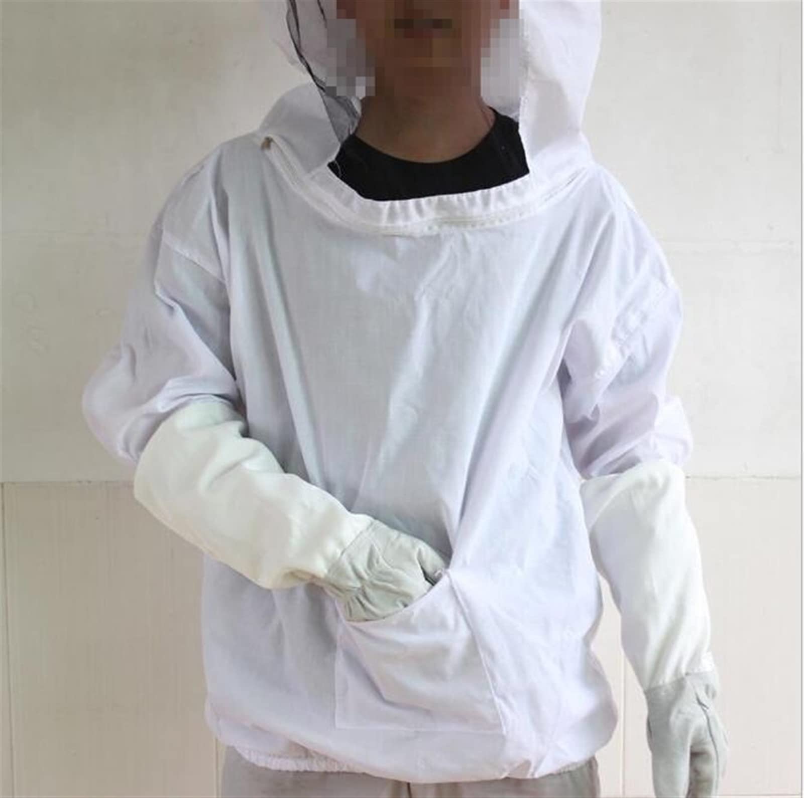 JUNMIN Anti-Bee Vestito Anti-Bee Suit Cappello J-a Forma di Raschietto Ape Spazzola di Pecora Strumento di apreca