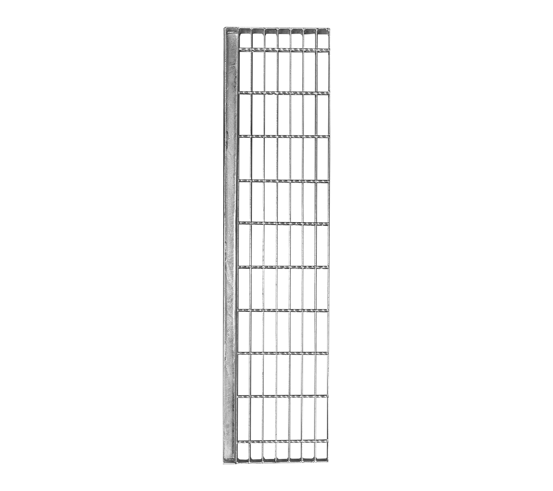 Rejilla de 240 x 1000 x 25 mm, rejilla galvanizada, antideslizante, apta para escape, fábrica, escaleras exteriores, sótano, taller, área industrial, jardín, granja