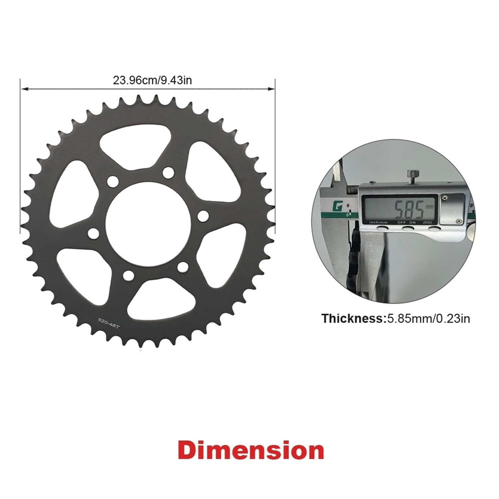 Piñón de cadena Compatible con CFMoto 650 GT NK 700 CF-X Compatible con Kawasaki 400 Ninja ER-6f R-6n EX650 650 KLE650 Versys Z650 Kit de Piñón Cadena
