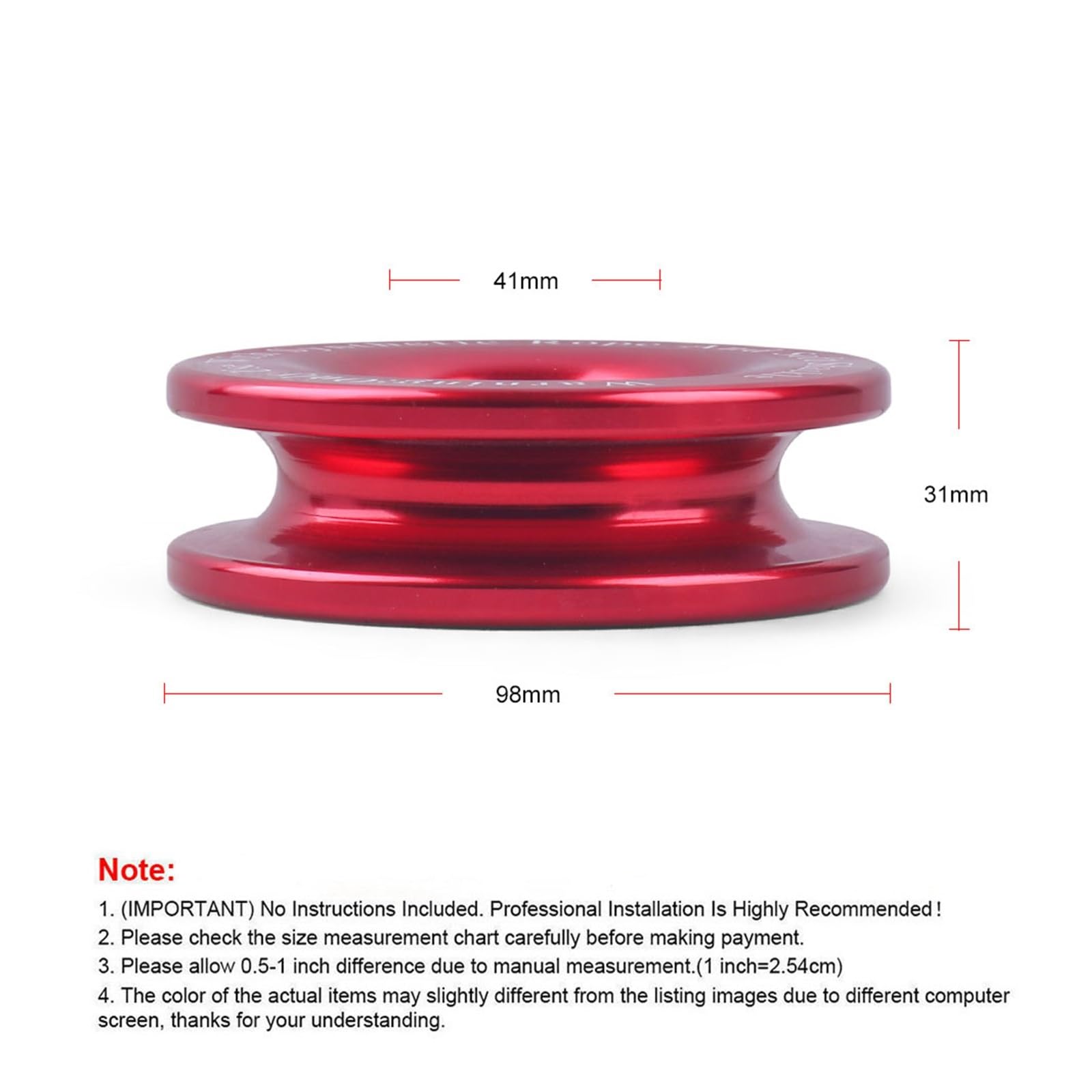 Grillo Sintetico E Anello Recupero 41000LBS - Per Verricello E Recupero Veicoli - Foto 4