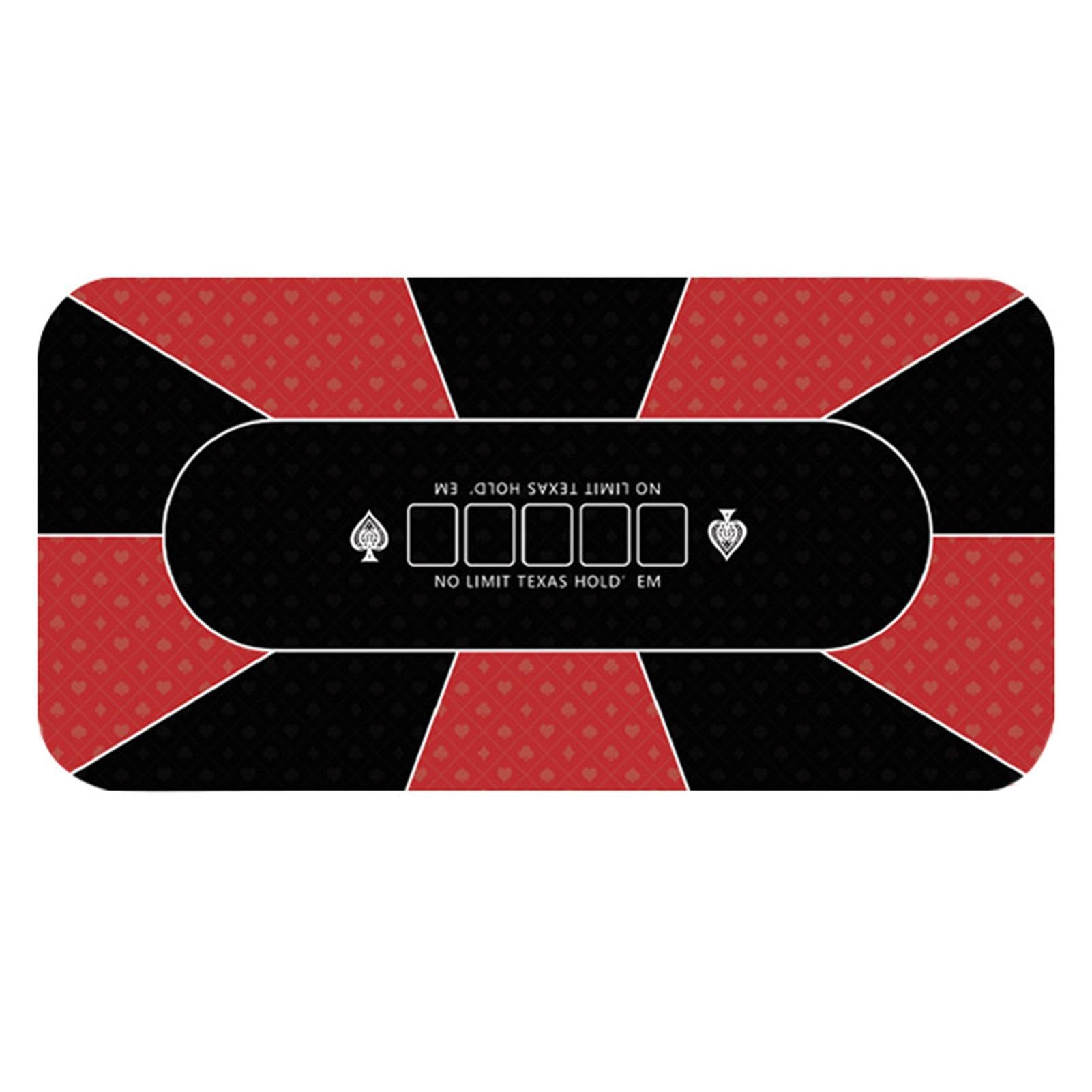 Nappe de table - Nappe de poker - Grand tapis de table - 120 x 60 cm - Antidérapants - Tapis de table de poker pour poker Texas Holdem - Jeux de cartes