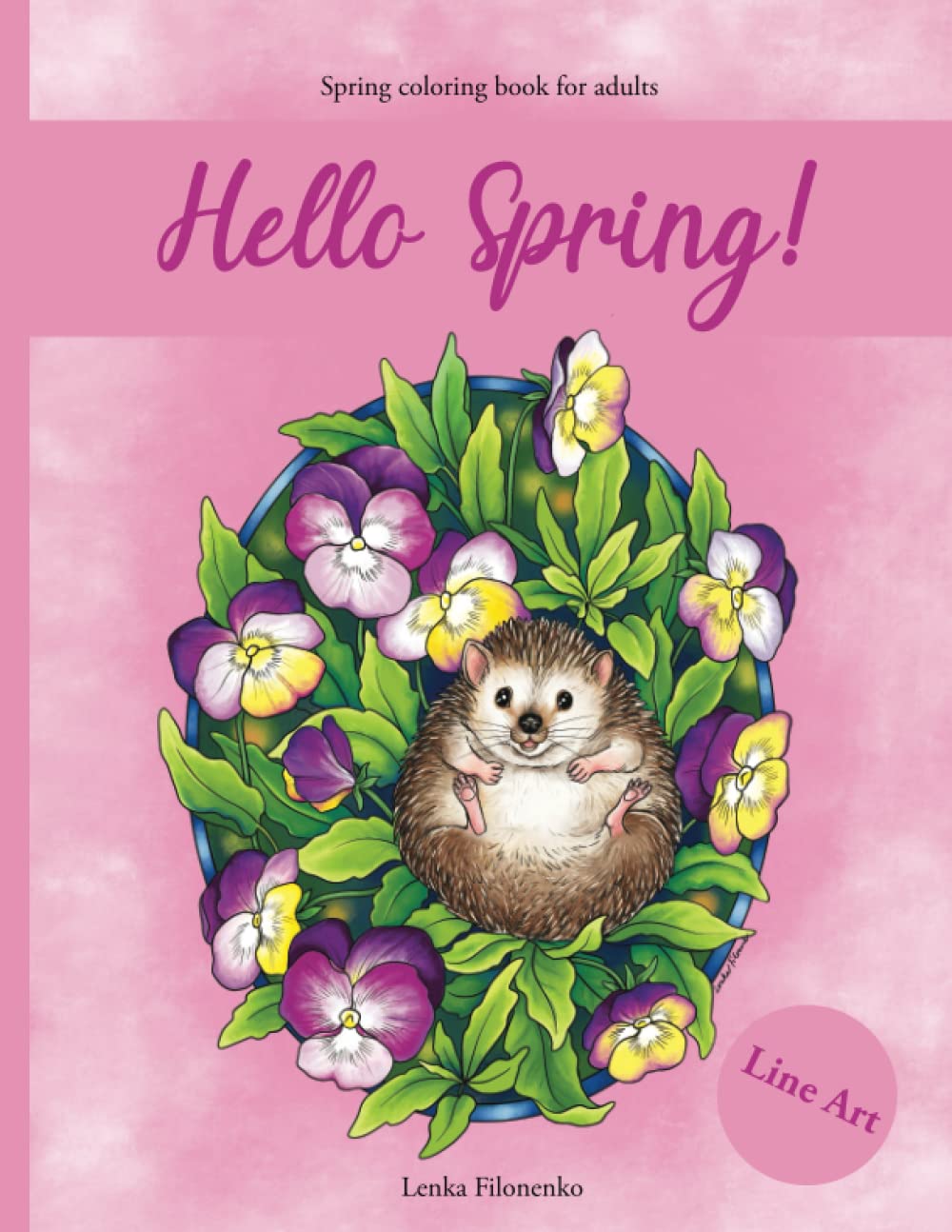 Hello Spring!: Line Art Coloring Book