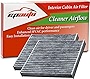 2 Pack - EPAuto CP285 (CF10285) Premium Cabin Air Filter includes Activated Carbon