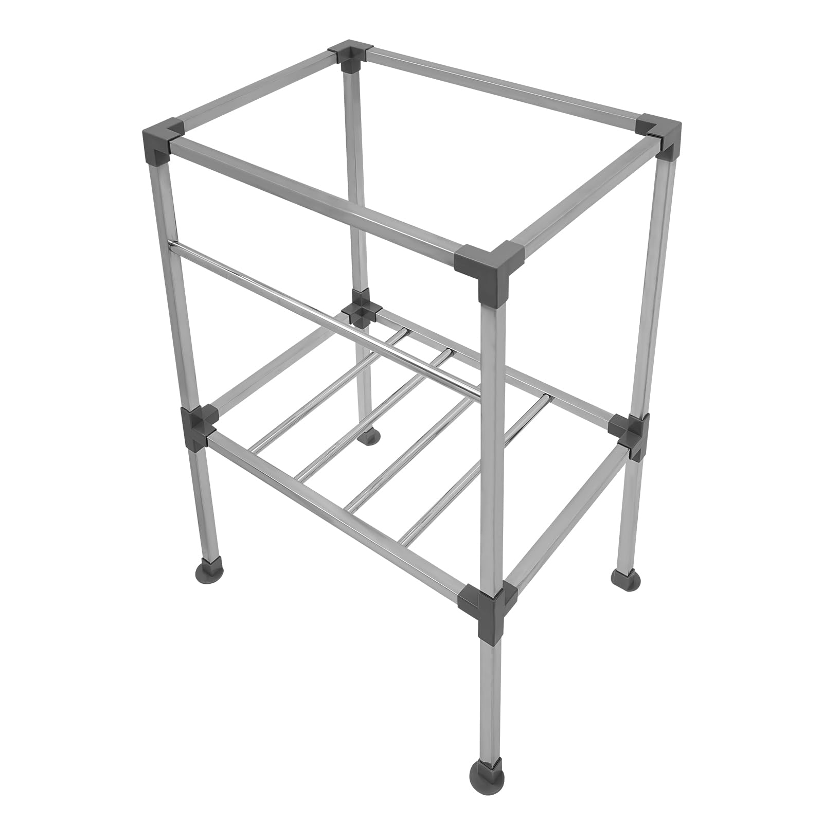 Fregadero de acero inoxidable, fregadero para exteriores, independiente con grifo, para hogares, restaurantes, lavaderos, 53 x 38 x 83 cm (C)