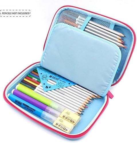 Miniatura 5 de iDelta - Estuche para lápices, bonito diseño de unicornio de EVA en 3D, resistente a los golpes, gran capacidad, múltiples compartimentos, para