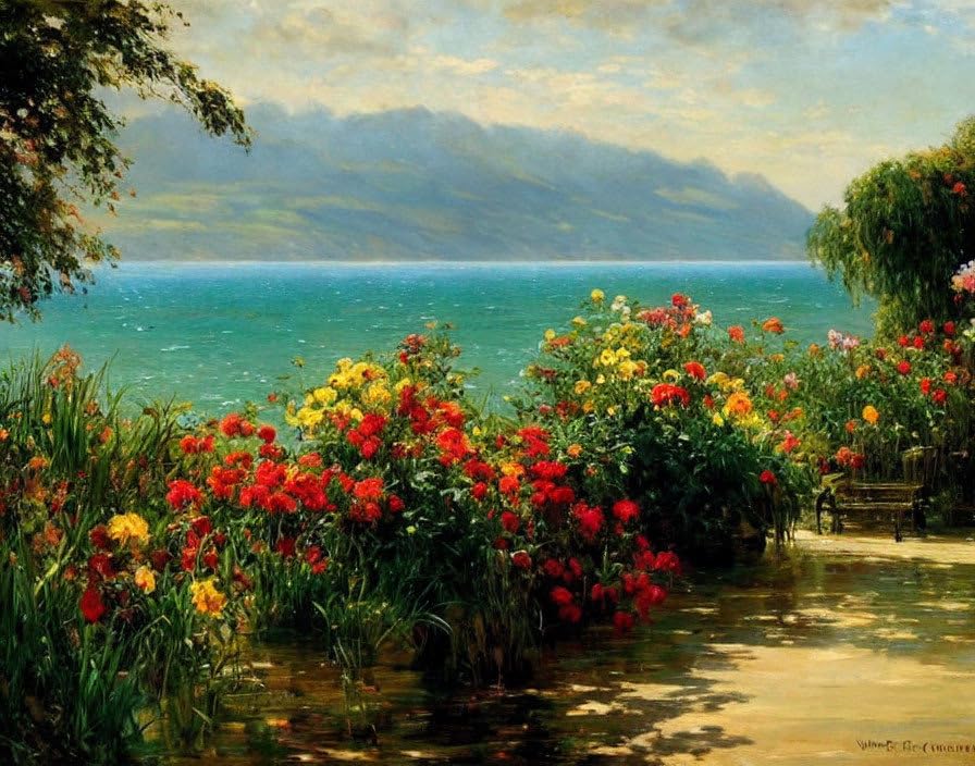 Affiches sur toile 58x90 cm paysage lointain SERENDIPITP sans cadre