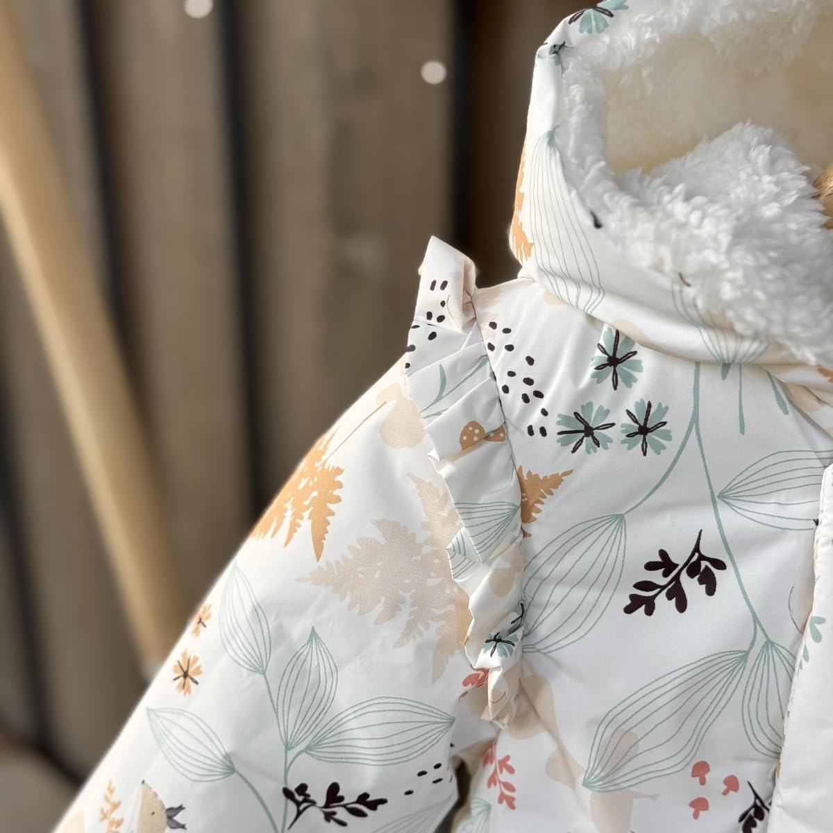 Petit Béguin - Doudoune bébé imperméable doublée sherpa avec capuche Bloom
