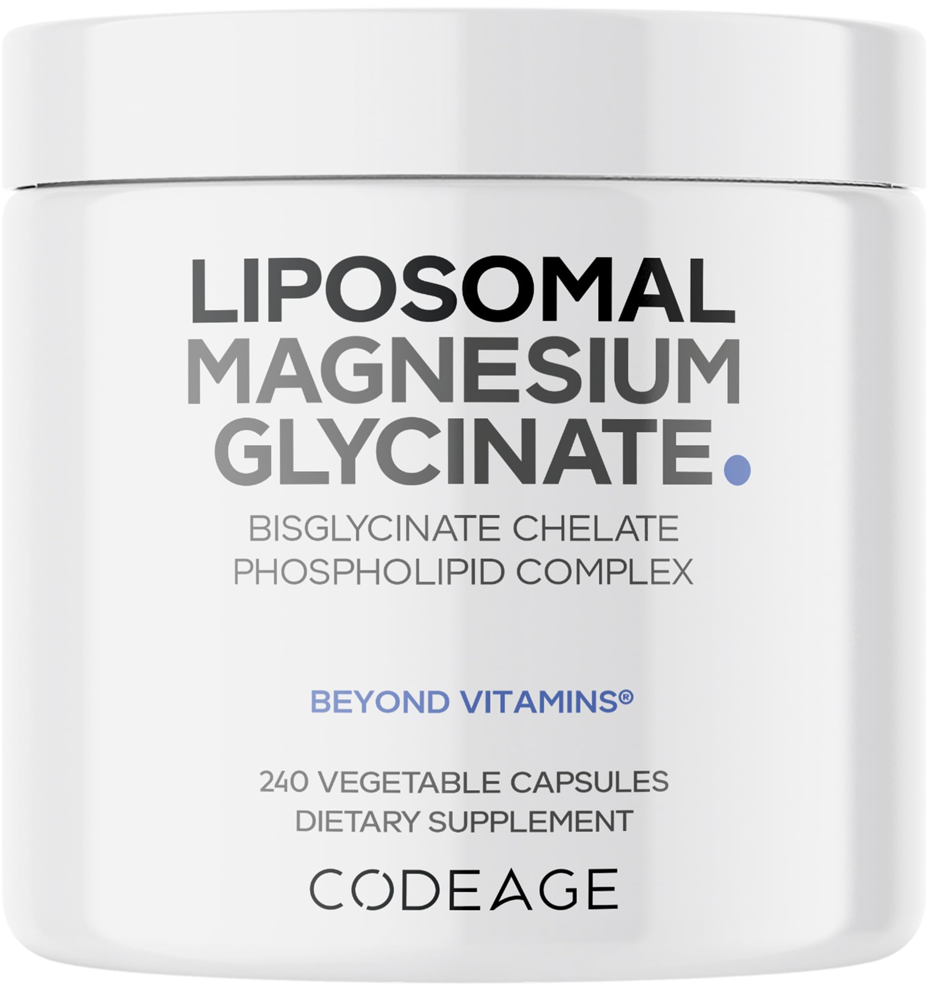 Codeage, Liposome Magnesium Glycinate, 240 Veggie Capsules