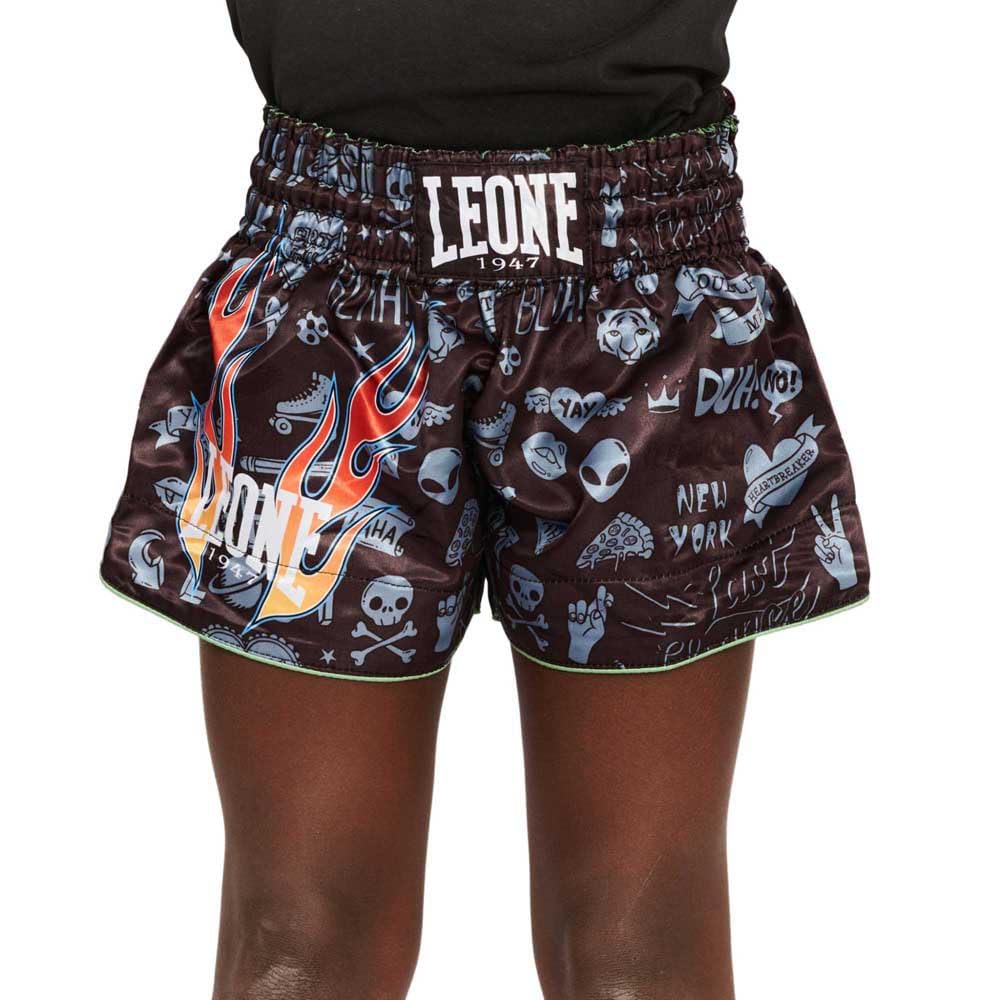 LEONE 1947 Pantaloncini Boxe - Pantalones Cortos Kick-Thai Jr. Unisex - Niños y jóvenes