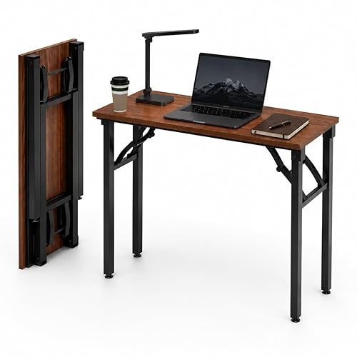 Frylr Small Folding Computer Desk – Portable 35.8 Inch Foldable