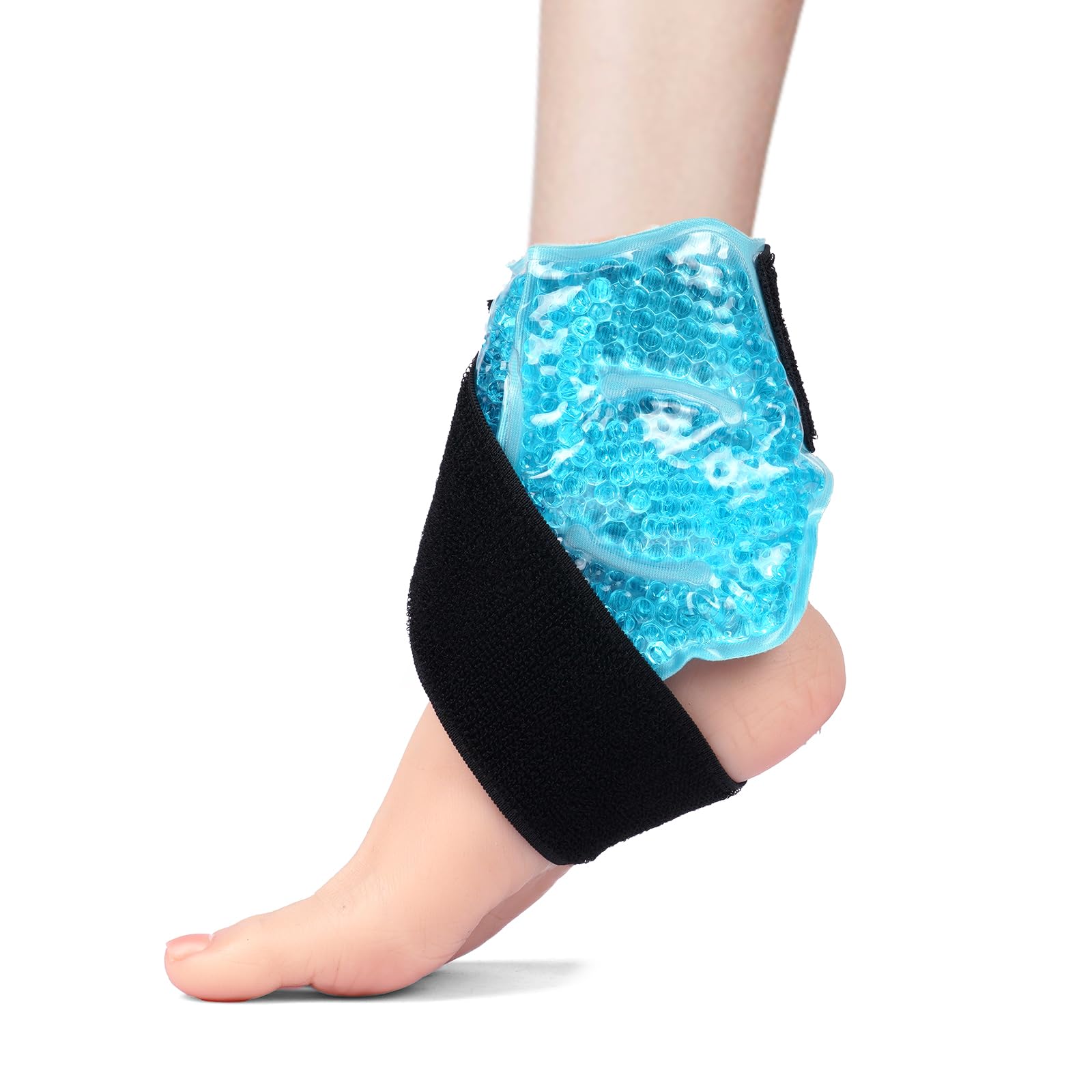 AOOWU Tasca per Ghiaccio Alla Caviglia，Riutilizzabile Gel Terapia Calda e Fredda, Morbido Borsa del Ghiaccio per Alleviare Il Dolore, Lesioni Ai Piedi, Gonfiore Alla Caviglia