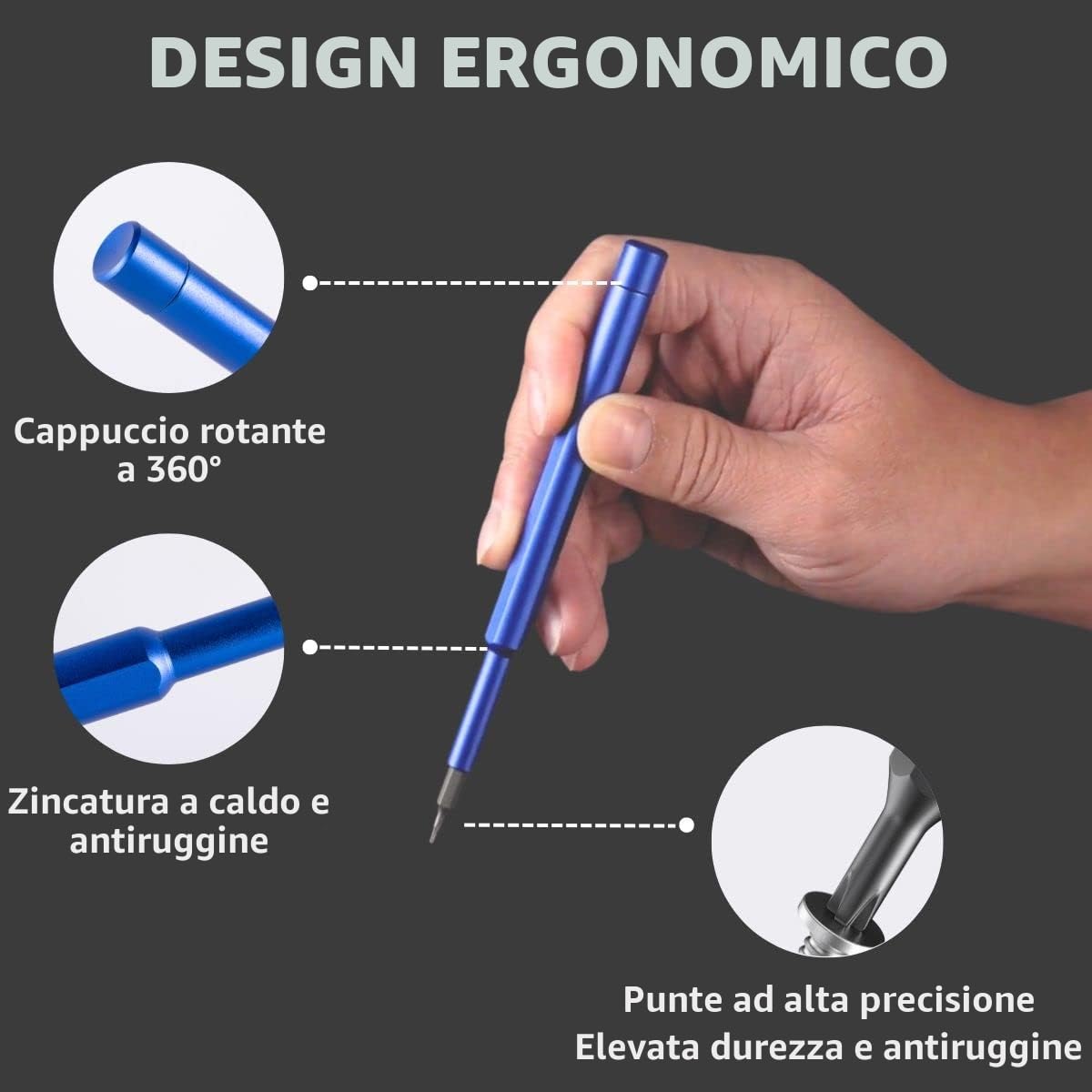 FANACAN Set Cacciaviti Precisione,Kit professionali con Cacciaviti Torx -Mini Cacciavite Ripara Occhiali, iPhone, iPad, Switch, PS4, PC, Macbook,orologiaio