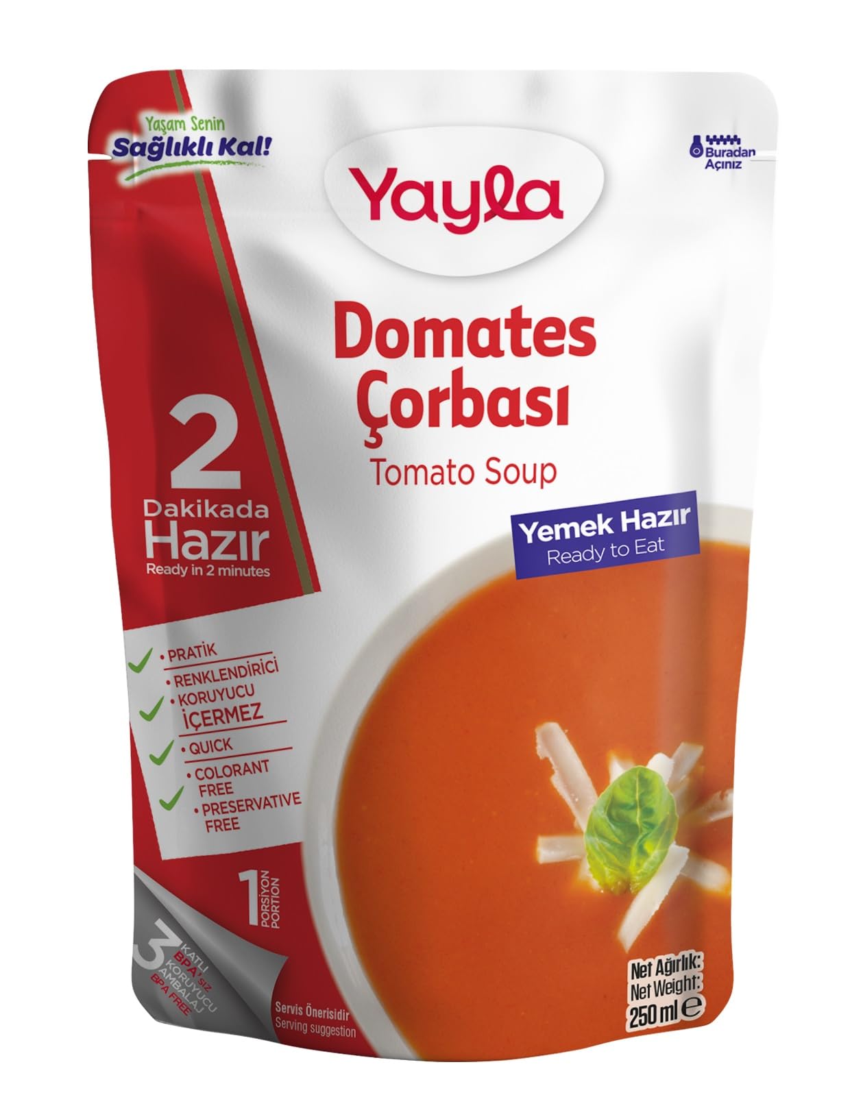 Yayla Hazır Domates Çorbası 250 gr