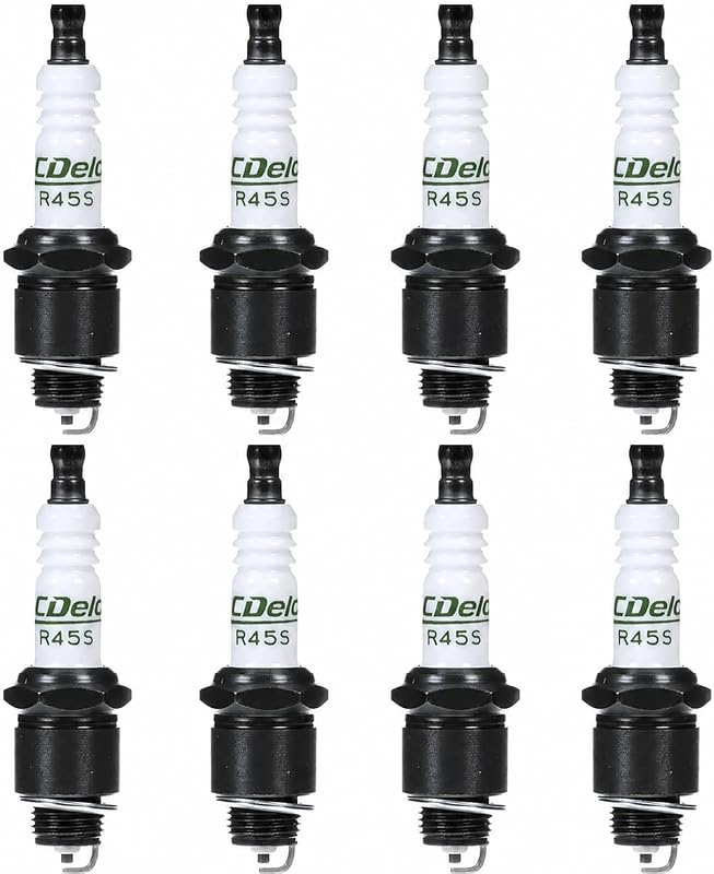 Vela de ignição convencional R45S Texan Supply Co com núcleo de cobre – Pacote com 8 unidades