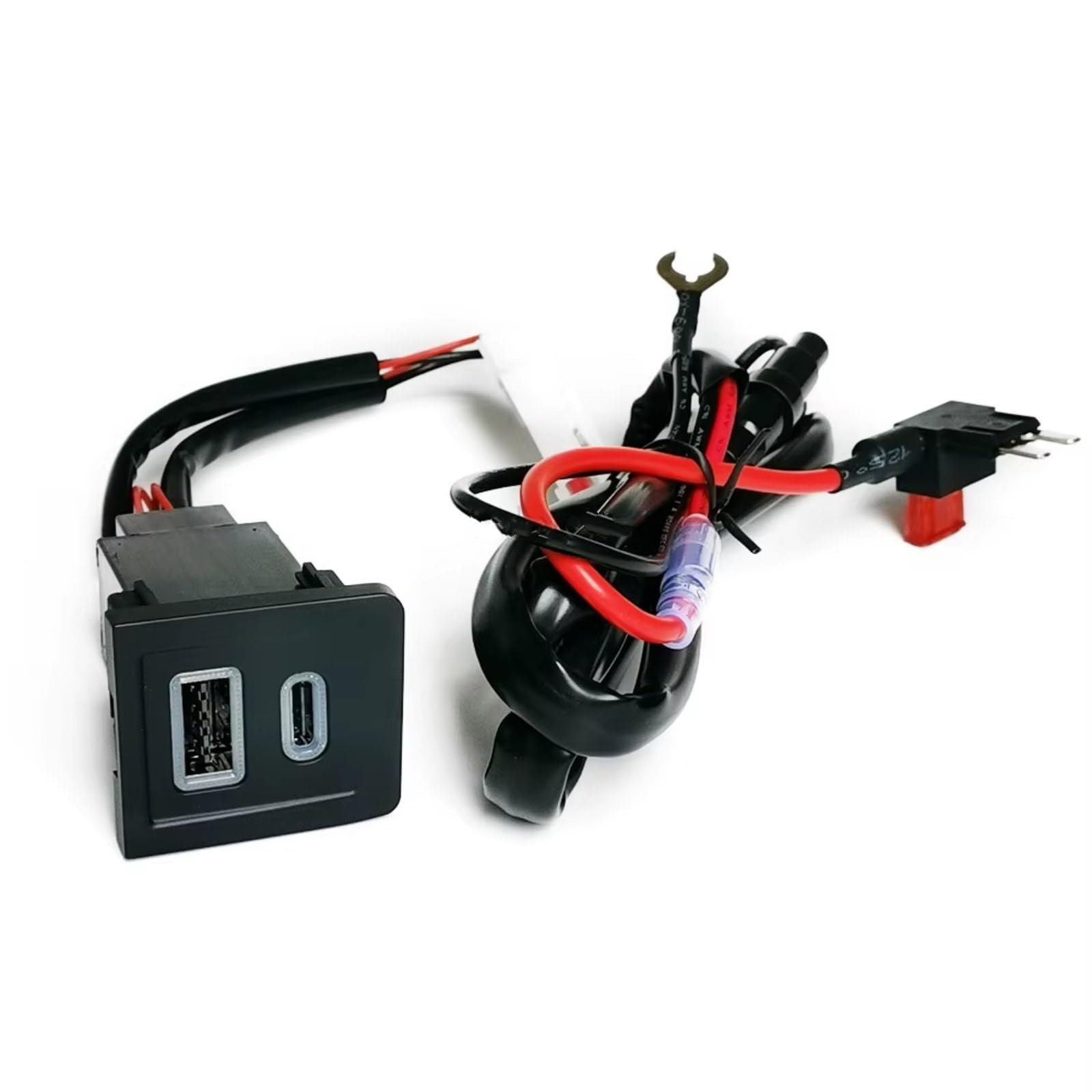 Auto Porta USB Centro Compatibile Con Per Per T5 2003-2007 Auto Caricatore PD QC 3.0 Tipo C Adattatore Ricarica Del Telefono Presa Adattatore porta USB AUX
