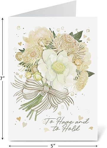 Miniatura 5 de Current Nicoll Tamarin - Juego de 8 tarjetas de felicitación a rayas de boda (4 diseños), tamaño grande de 5 x 7 pulgadas, sentimientos en el