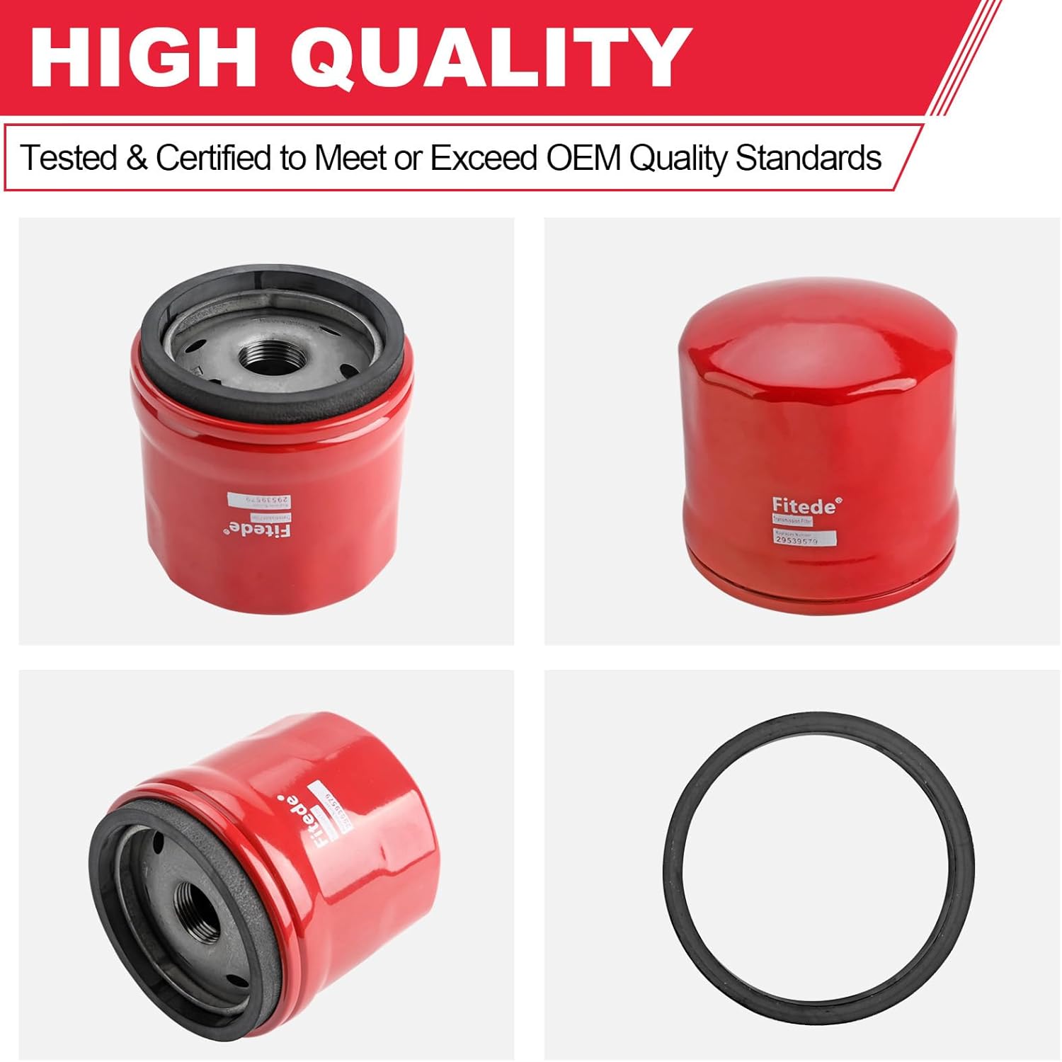 Transmission Filter Compatible With Allison LCT 1000 2000 2400 Transmission,6.6L Duramax Diesel Engine, Fit for Chevy Silverado GMC Sierra Cadillac Replaces# 29539579 Spin-on Trans Oil Filter